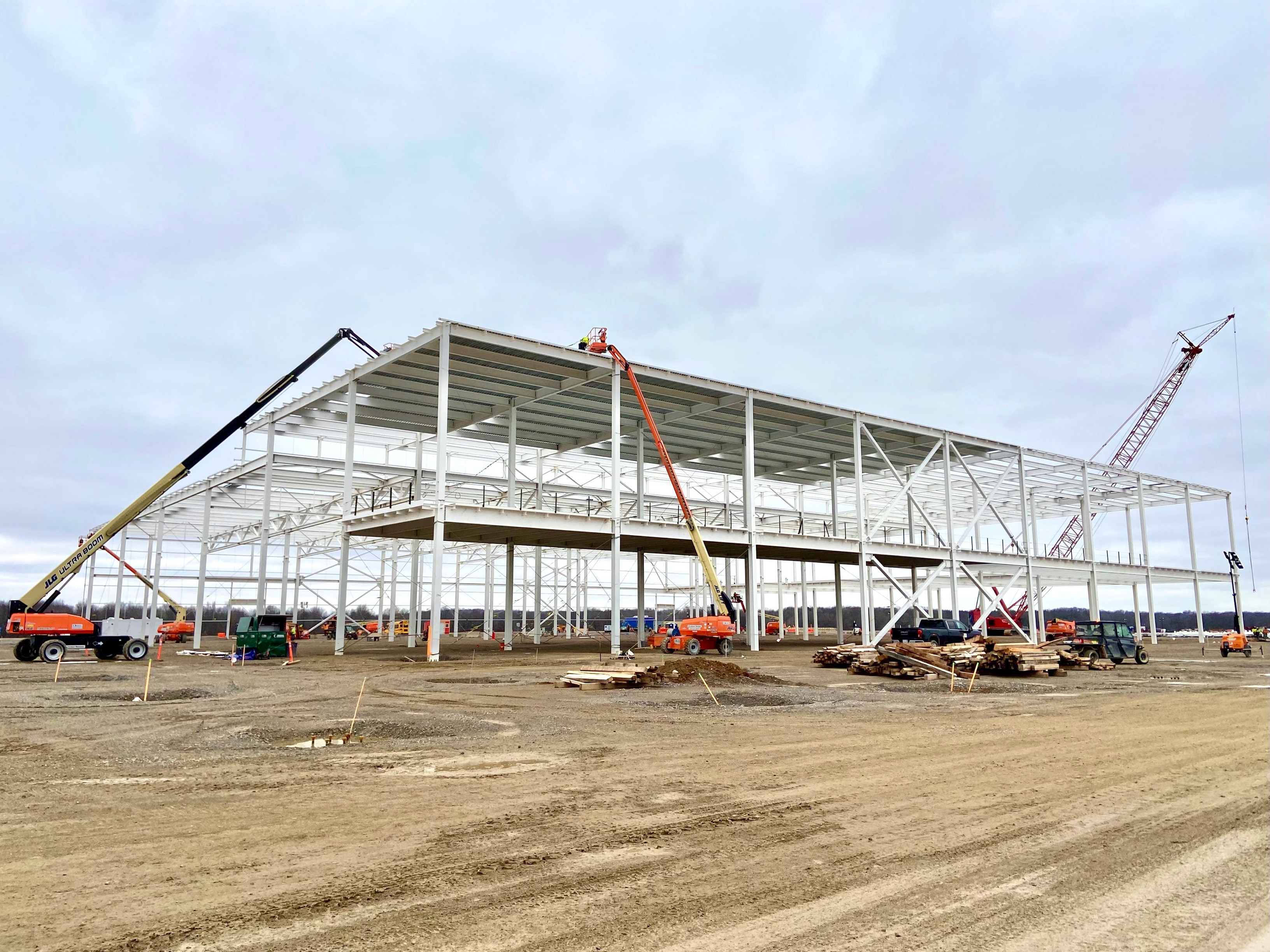 construction of the new plant