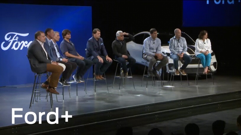 Ford executive leadership on stage