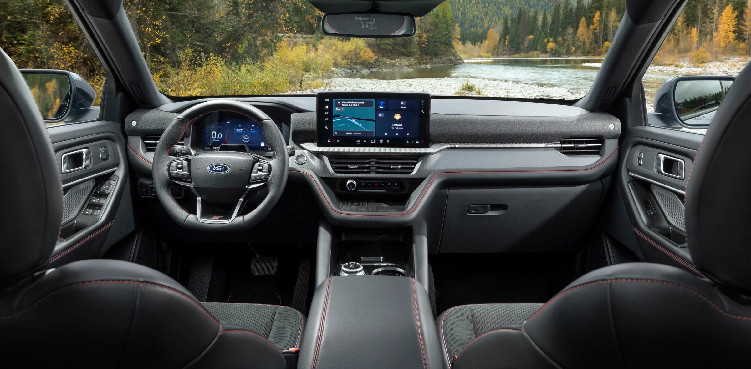 Interior of Ford Explorer