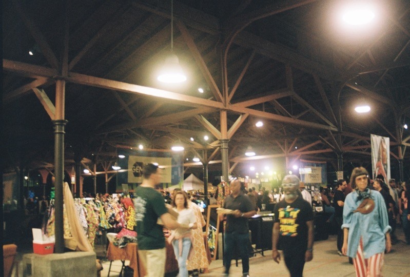 people wandering Eastern Market in Detroit