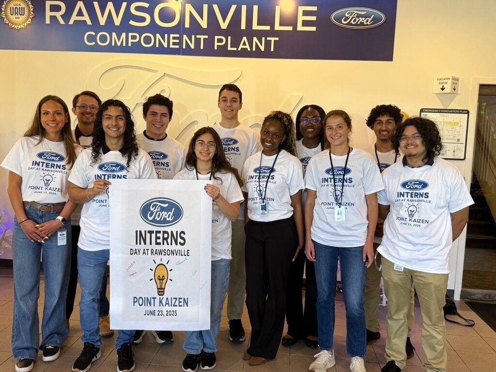 Interns at Ford's Rawsonville Plant