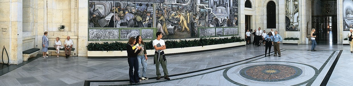 Diego Rivera Court at the Detroit Institute of Art